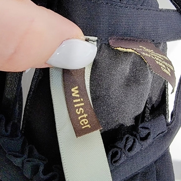 4/$20 Wilster Black and Gray Large Floral Print Halter Neck Mini Dress Small - Picture 4 of 8